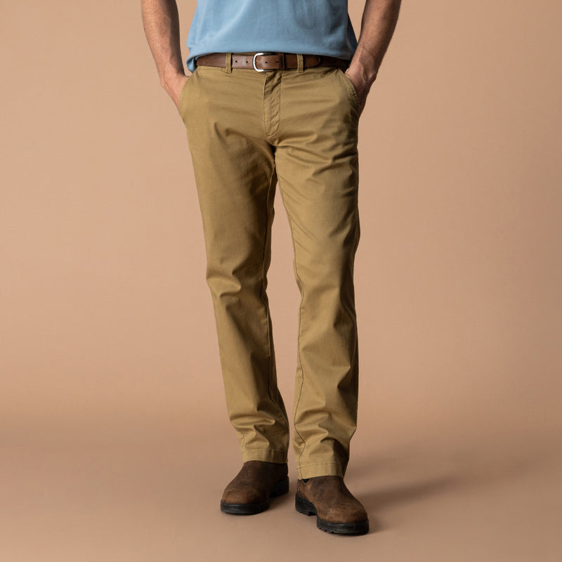 Classic Fit Gold School Chino - Antique Bronze