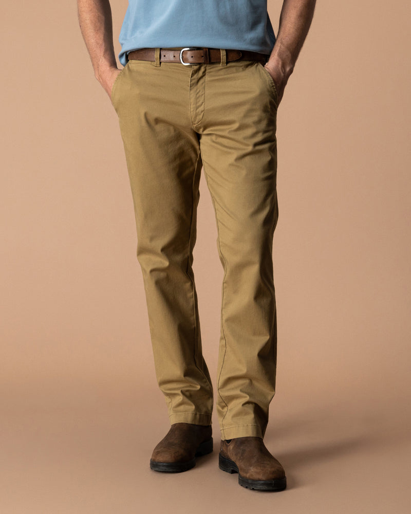 Classic Fit Gold School Chino - Antique Bronze