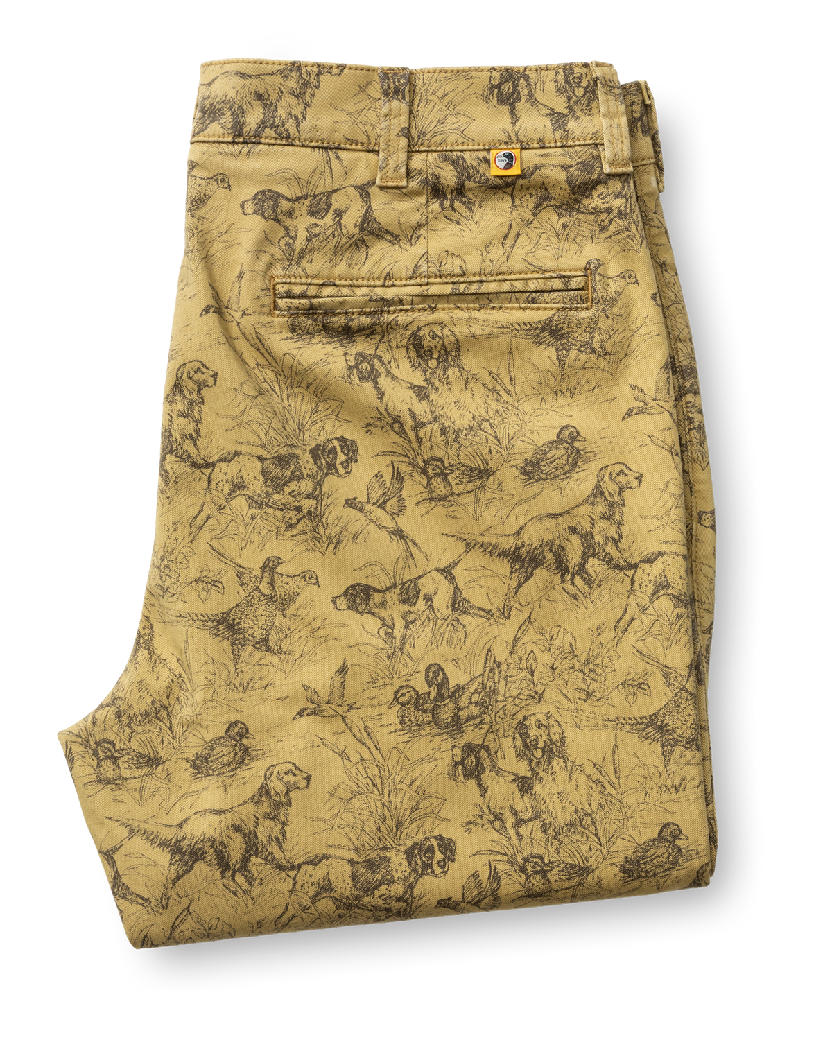 Classic Fit Gold School Chino - Wheatfield Print