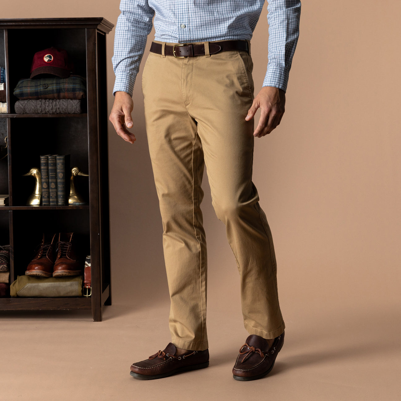 Classic Fit Gold School Chino - Dark Khaki