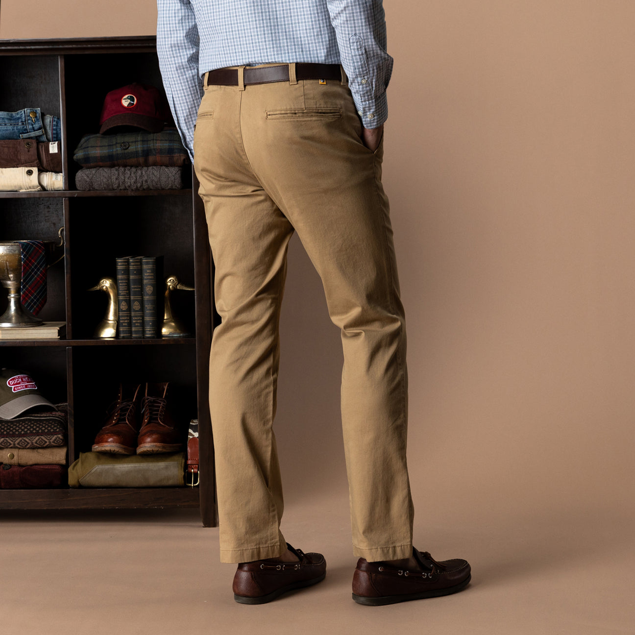 Classic Fit Gold School Chino - Dark Khaki