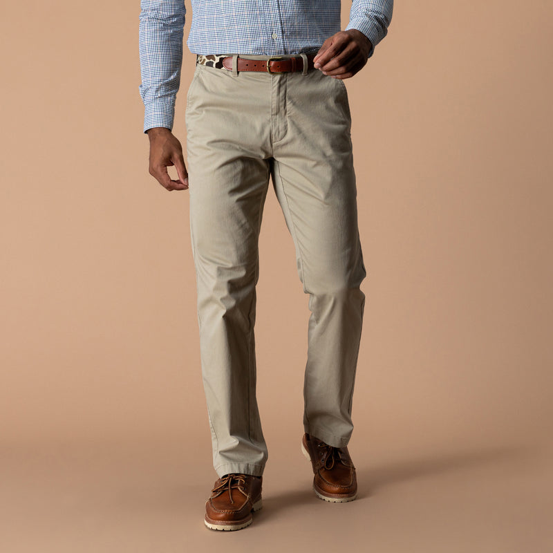 Classic Fit Gold School Chino - Khaki Gold Patch