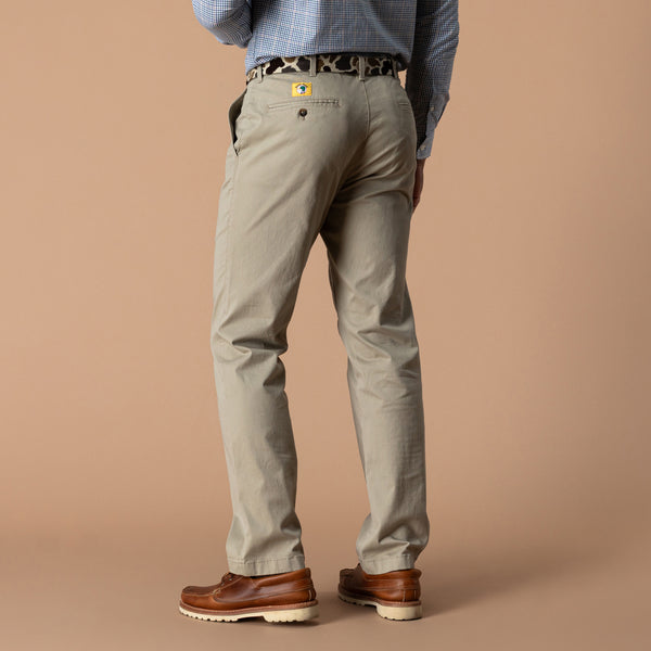 Classic Fit Gold School Chino - Khaki Gold Patch