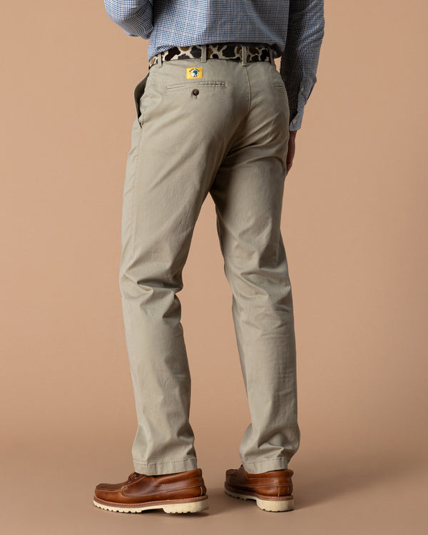 Classic Fit Gold School Chino - Khaki Gold Patch