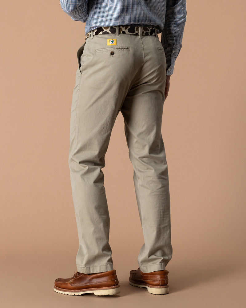 Classic Fit Gold School Chino - Khaki Gold Patch