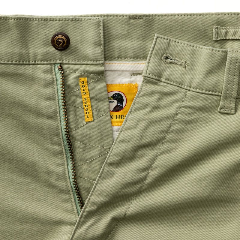 Classic Fit Gold School Chino - Tea Leaf