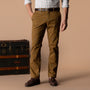 Classic Fit Gold School Chino - Bronze Brown EMB