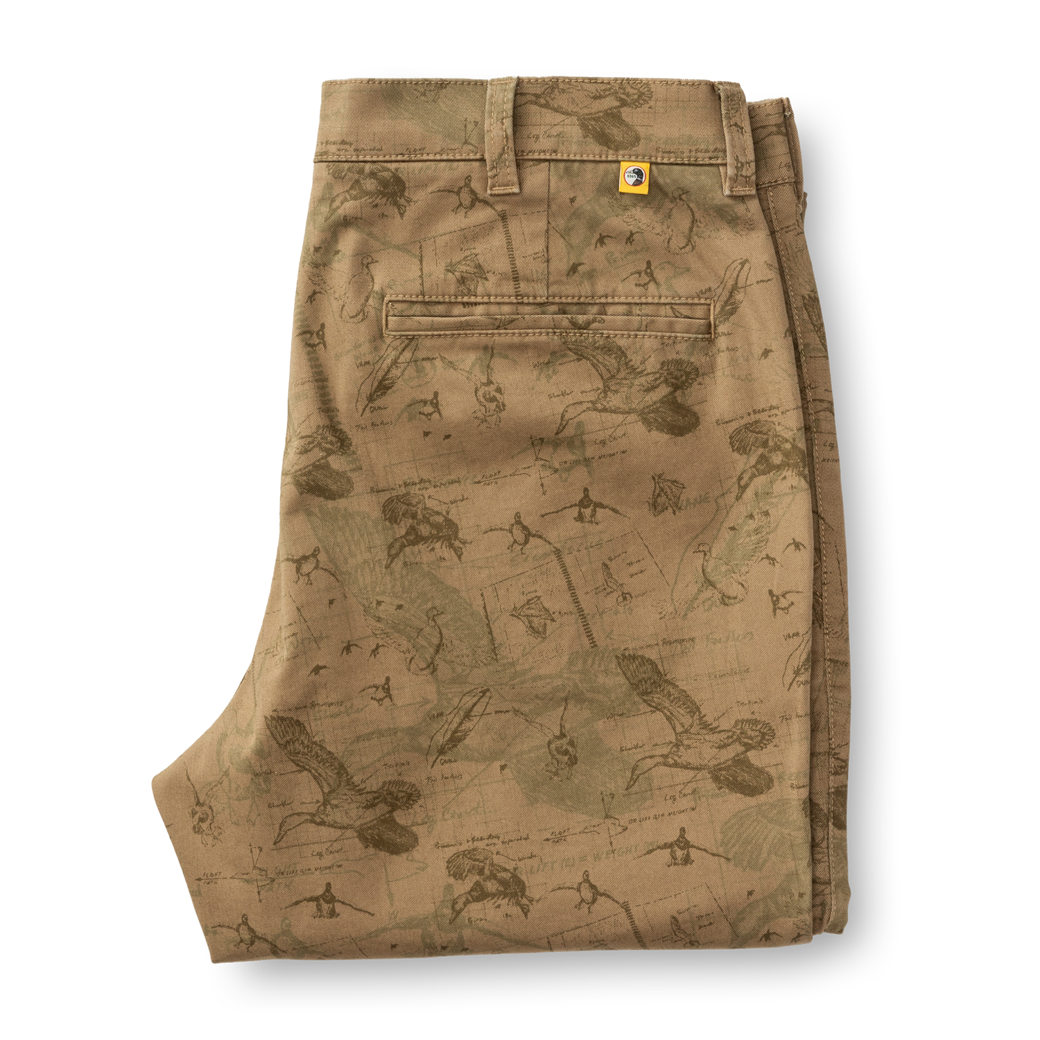 Classic Fit Gold School Chino - Mallard Blueprint