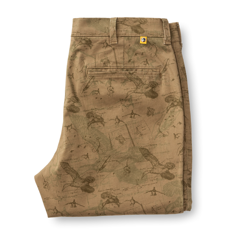 Classic Fit Gold School Chino - Mallard Blueprint