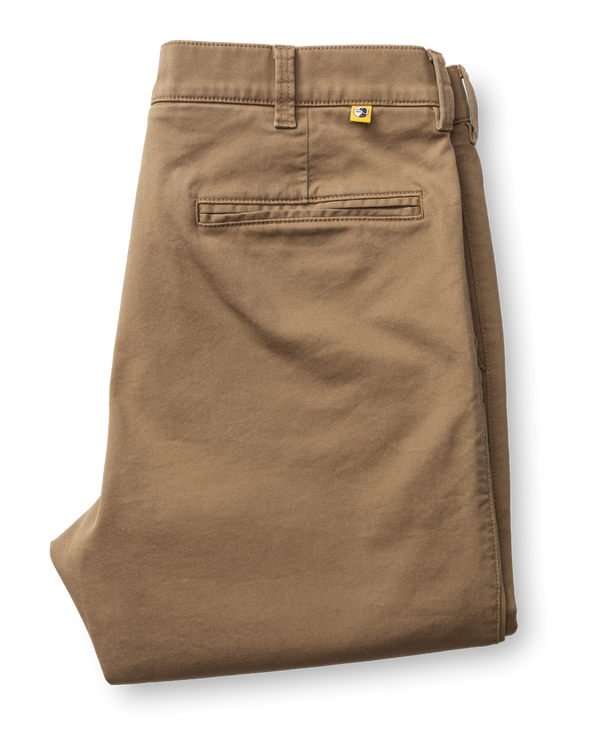 Classic Fit Gold School Chino - Rustic Brown