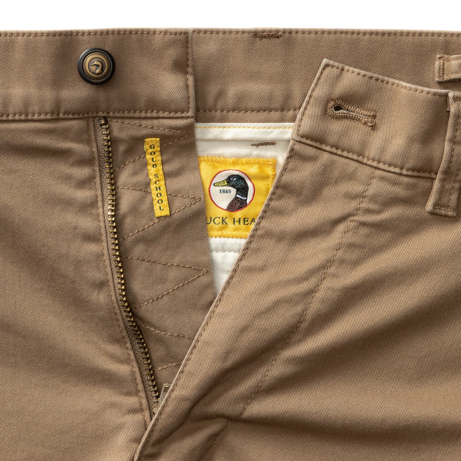Classic Fit Gold School Chino - Rustic Brown