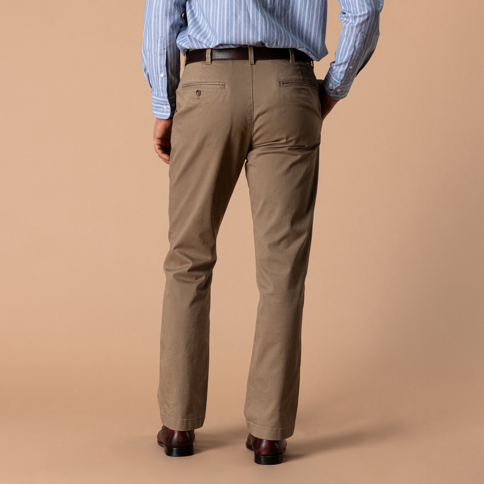 Classic Fit Gold School Chino - Rustic Brown
