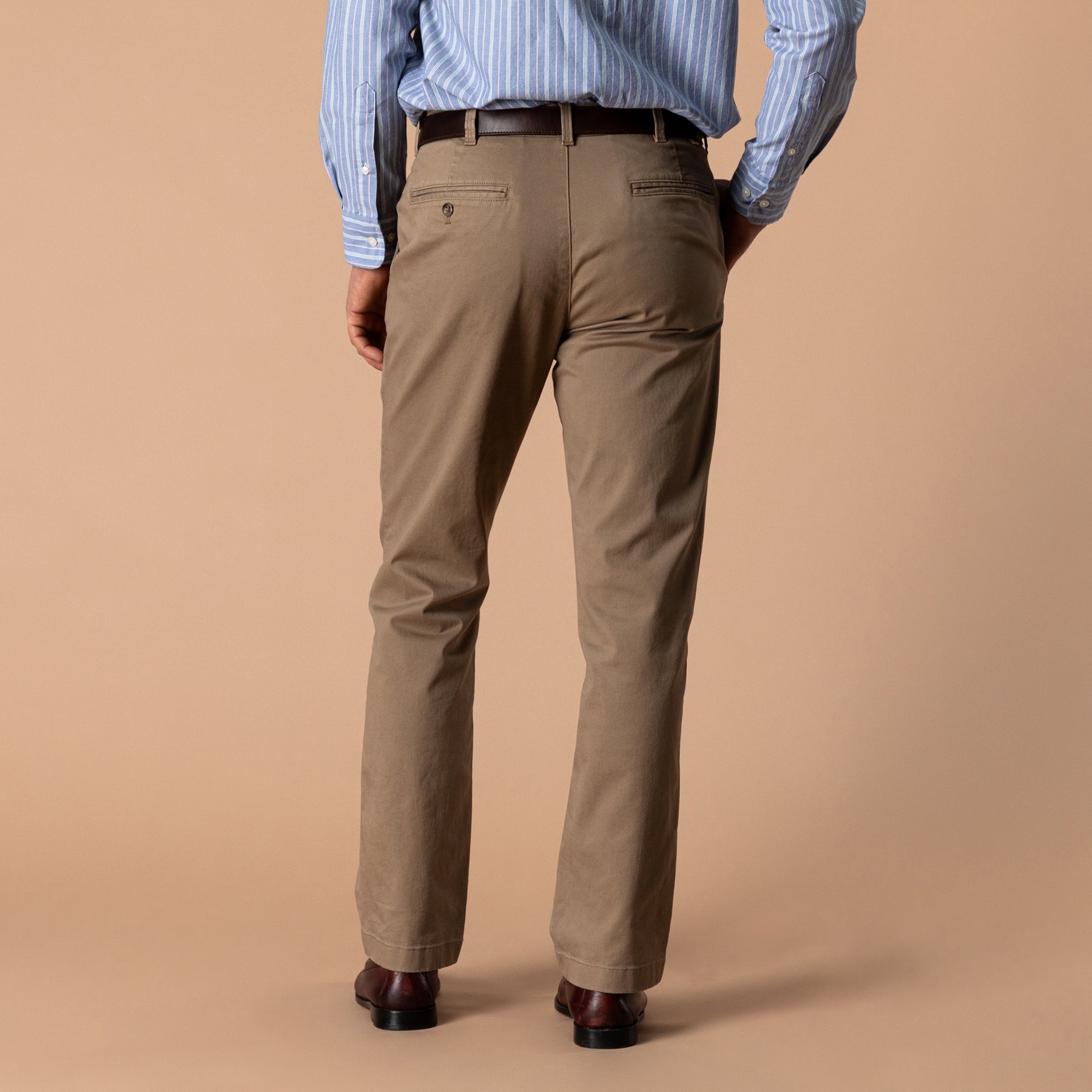 Classic Fit Gold School Chino - Rustic Brown