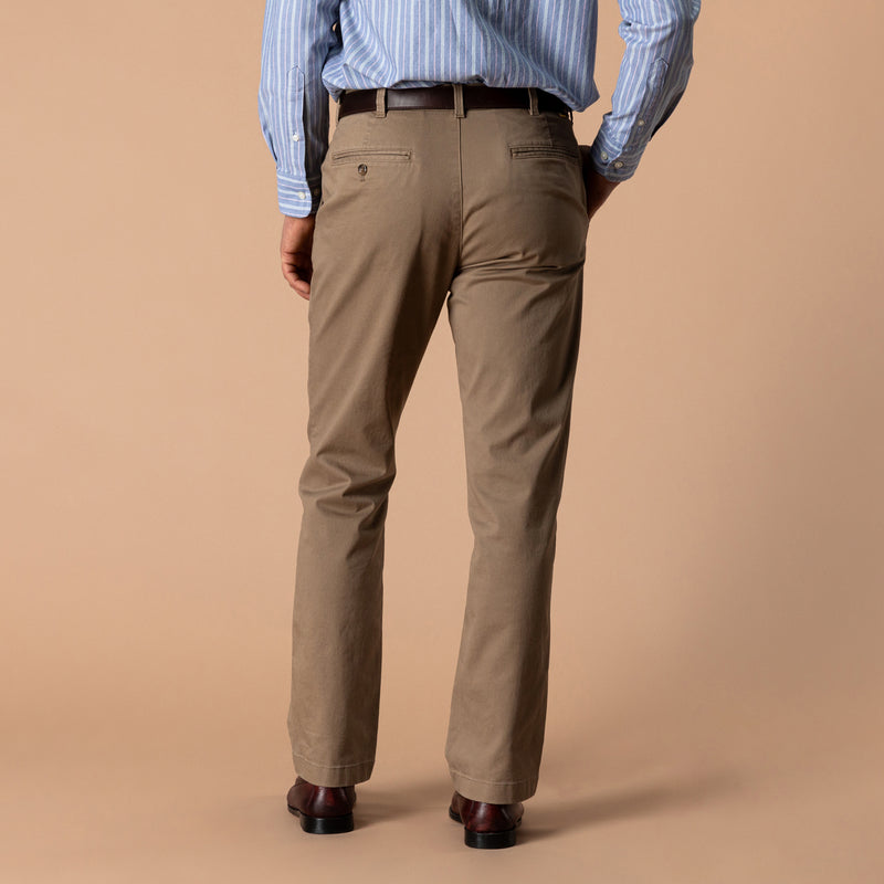 Classic Fit Gold School Chino - Rustic Brown