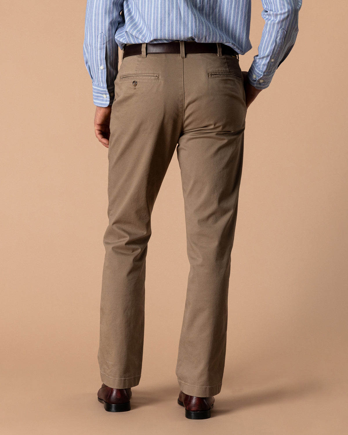 Classic Fit Gold School Chino - Rustic Brown