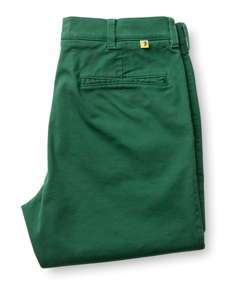 Classic Fit Gold School Chino - Hunter Green