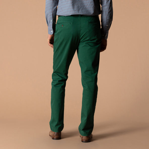 Classic Fit Gold School Chino - Hunter Green