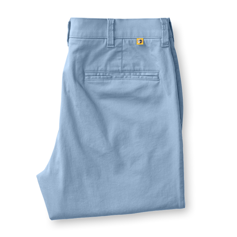 Classic Fit Gold School Chino - Chambray Blue