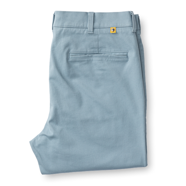 Classic Fit Gold School Chino - River Blue