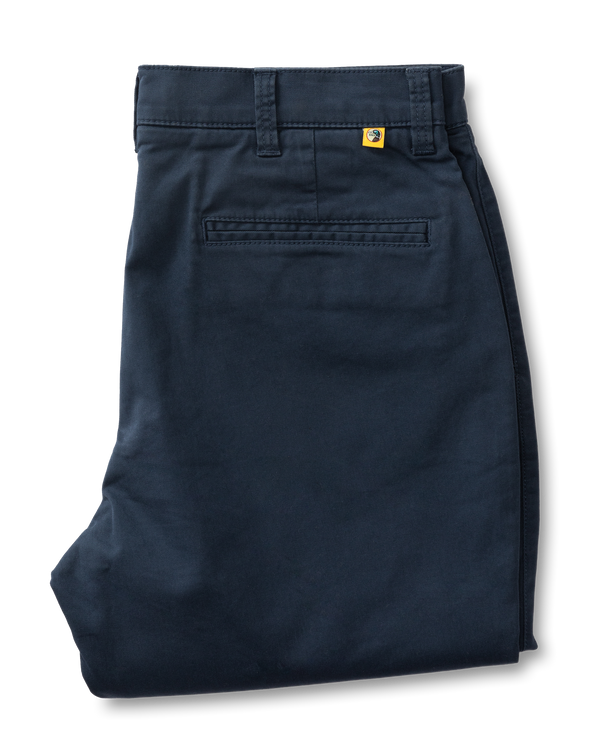 Classic Fit Gold School Chino - Navy