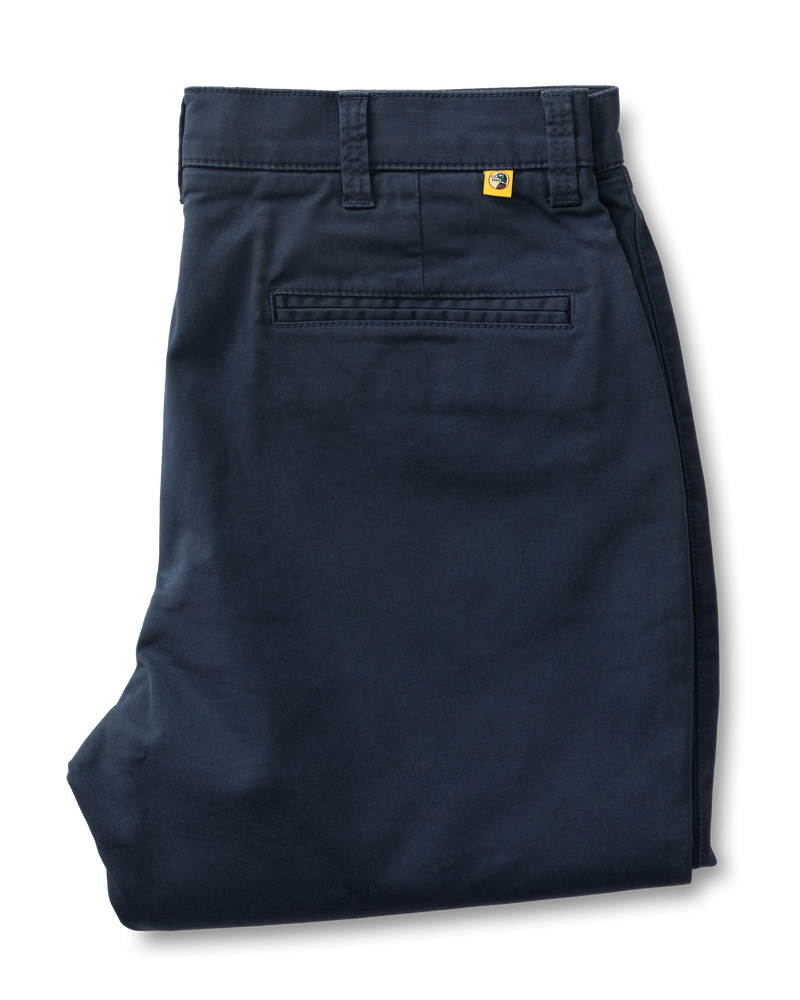 Classic Fit Gold School Chino - Navy