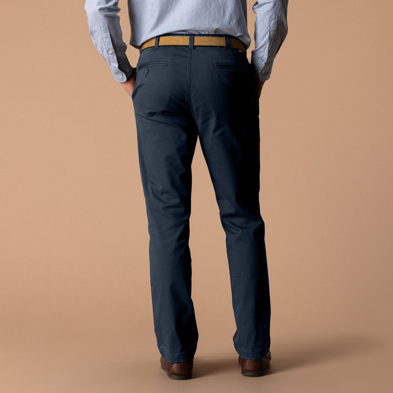 Classic Fit Gold School Chino - Navy