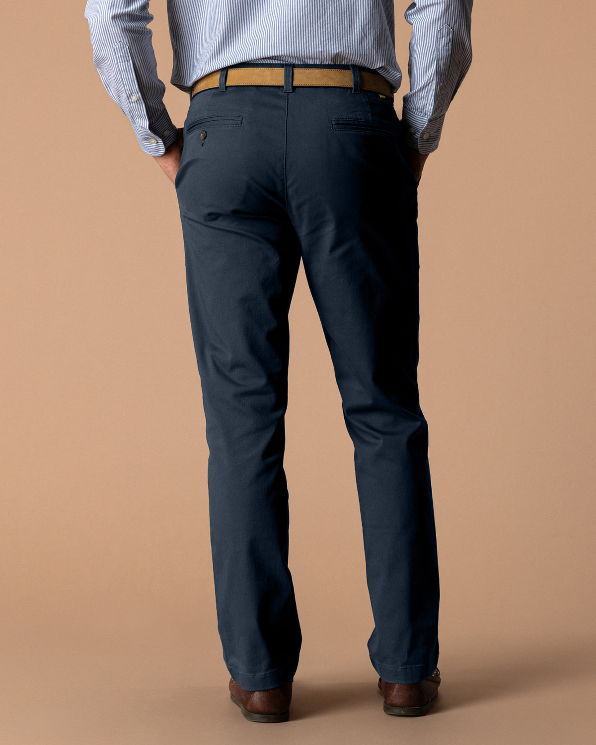 Classic Fit Gold School Chino - Navy