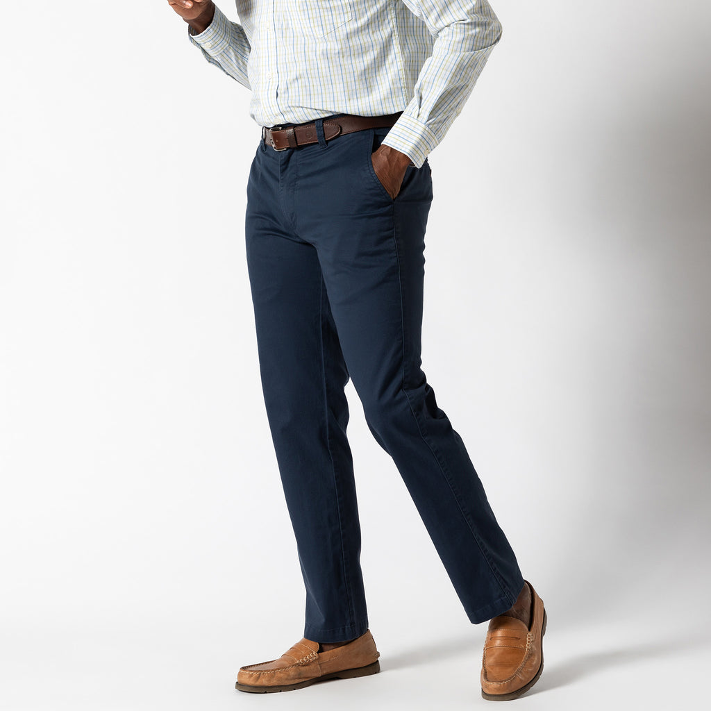 パンツ CAHLUMN 2 Tuck Chino Pant navy CAHLUMN 2 Tuck Chino Pant navy