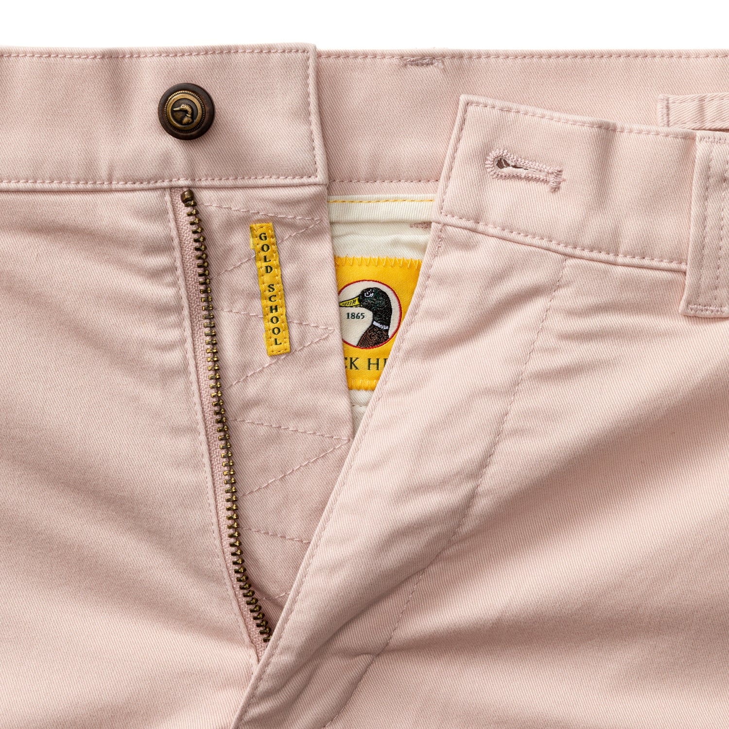 Classic Fit Gold School Chino - Washed Pink