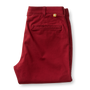 Classic Fit Gold School Chino - Deep Red