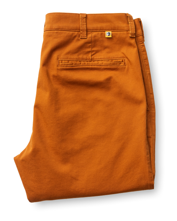 Classic Fit Gold School Chino - Spiced Almond
