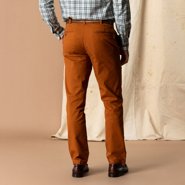 Classic Fit Gold School Chino - Spiced Almond