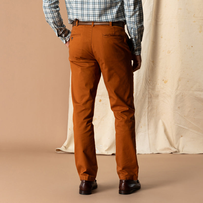 Classic Fit Gold School Chino - Spiced Almond