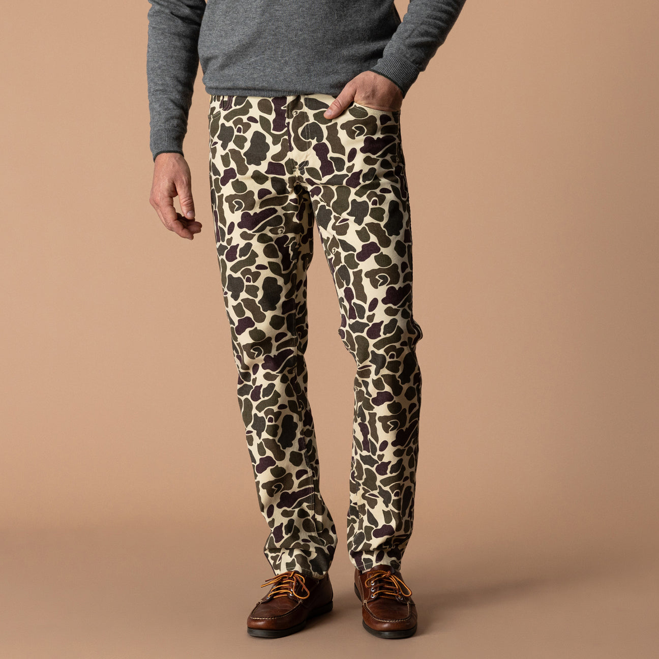 Field Canvas Five-Pocket - Sandrift Khaki Camo