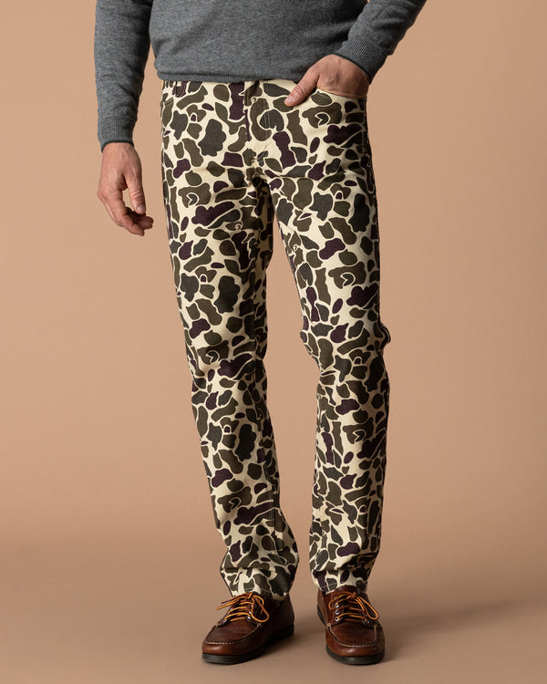 Field Canvas Five-Pocket - Sandrift Khaki Camo