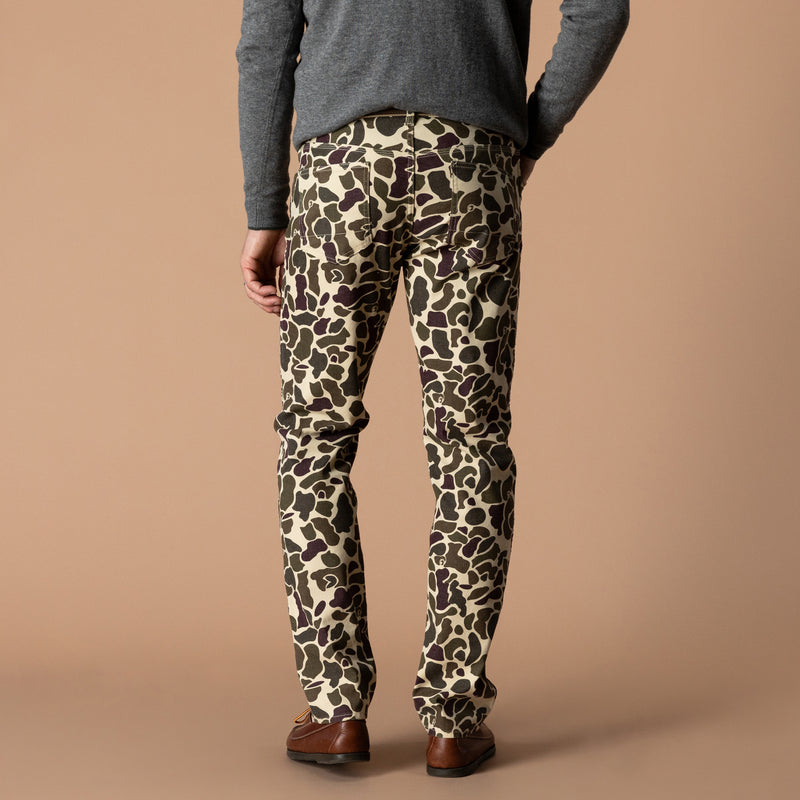 Field Canvas Five-Pocket - Sandrift Khaki Camo