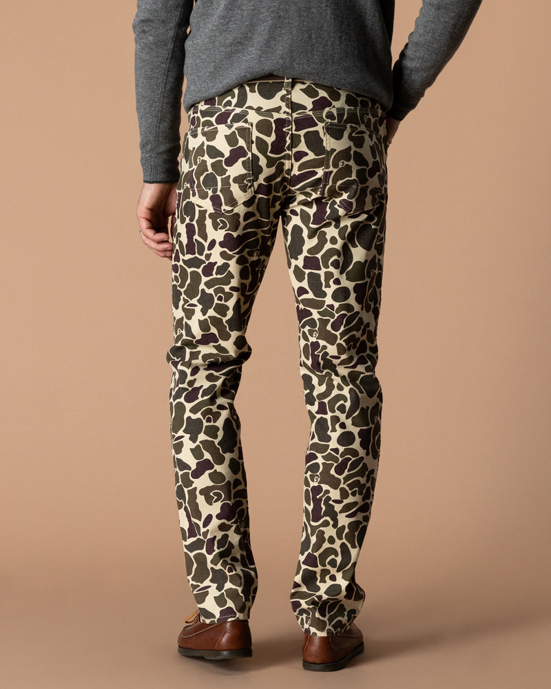 Field Canvas Five-Pocket - Sandrift Khaki Camo