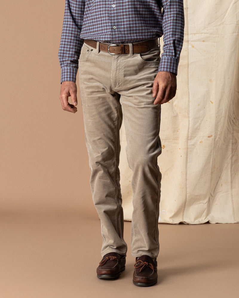 Holston Corduroy Five-Pocket - Khaki
