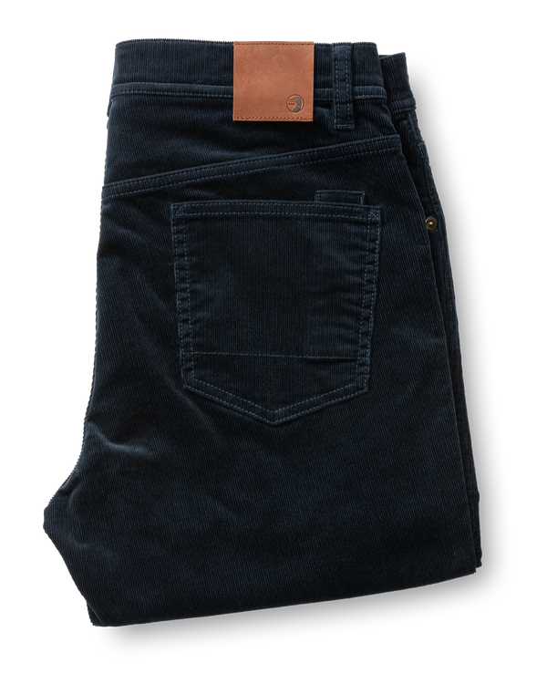 Holston Corduroy Five-Pocket - Carbon Navy