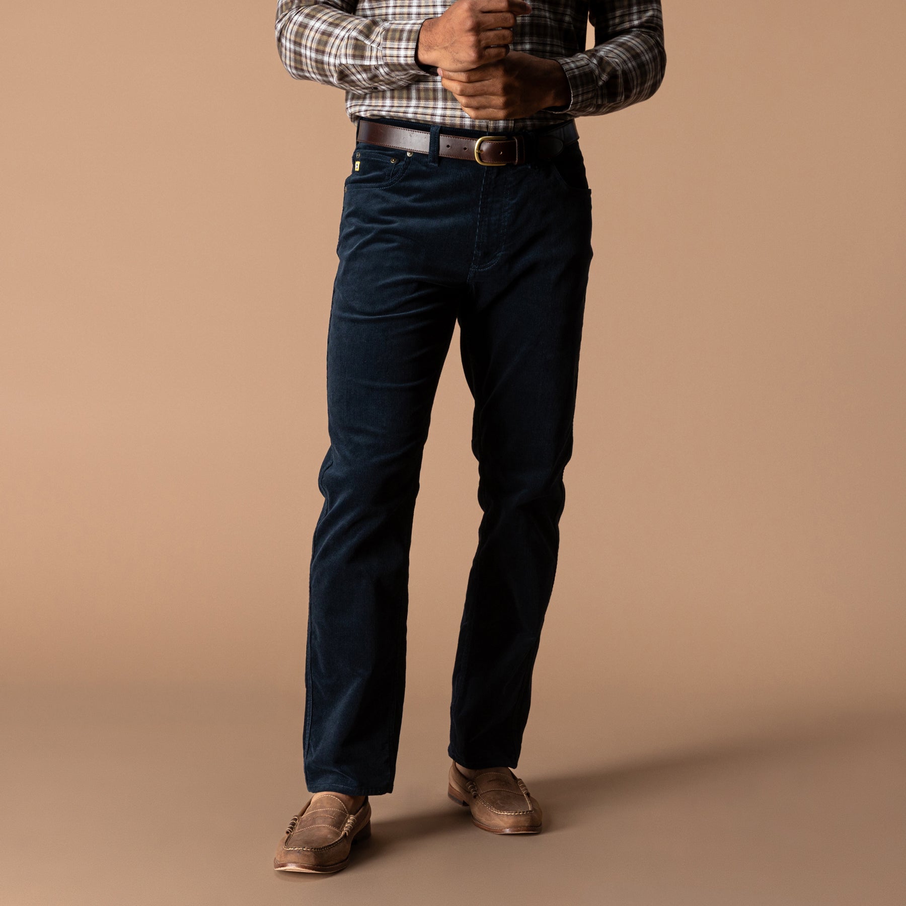 Holston Corduroy Five-Pocket - Carbon Navy