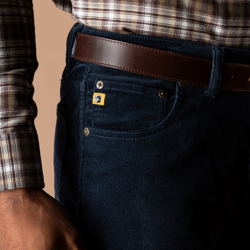 Holston Corduroy Five-Pocket - Carbon Navy