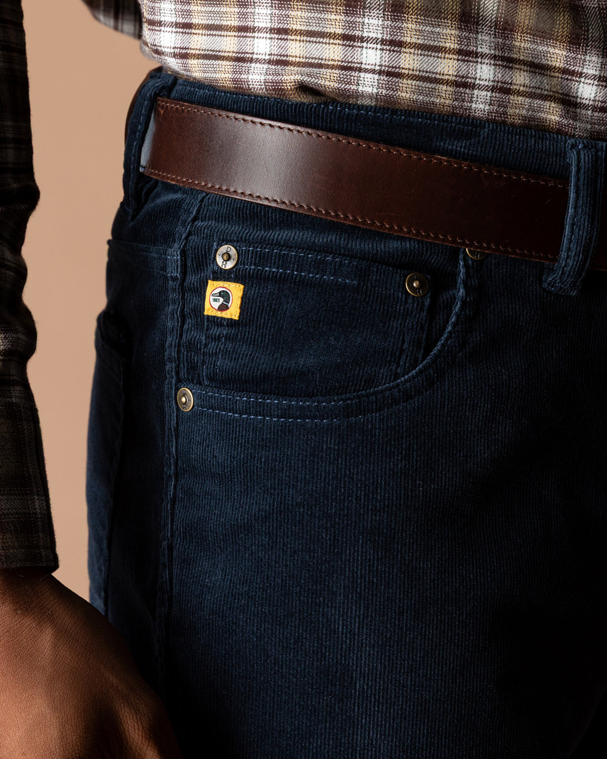 Holston Corduroy Five-Pocket - Carbon Navy