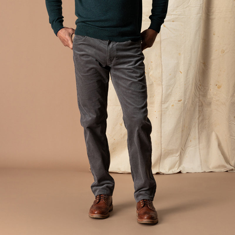 Holston Corduroy Five-Pocket - Fossil Gray
