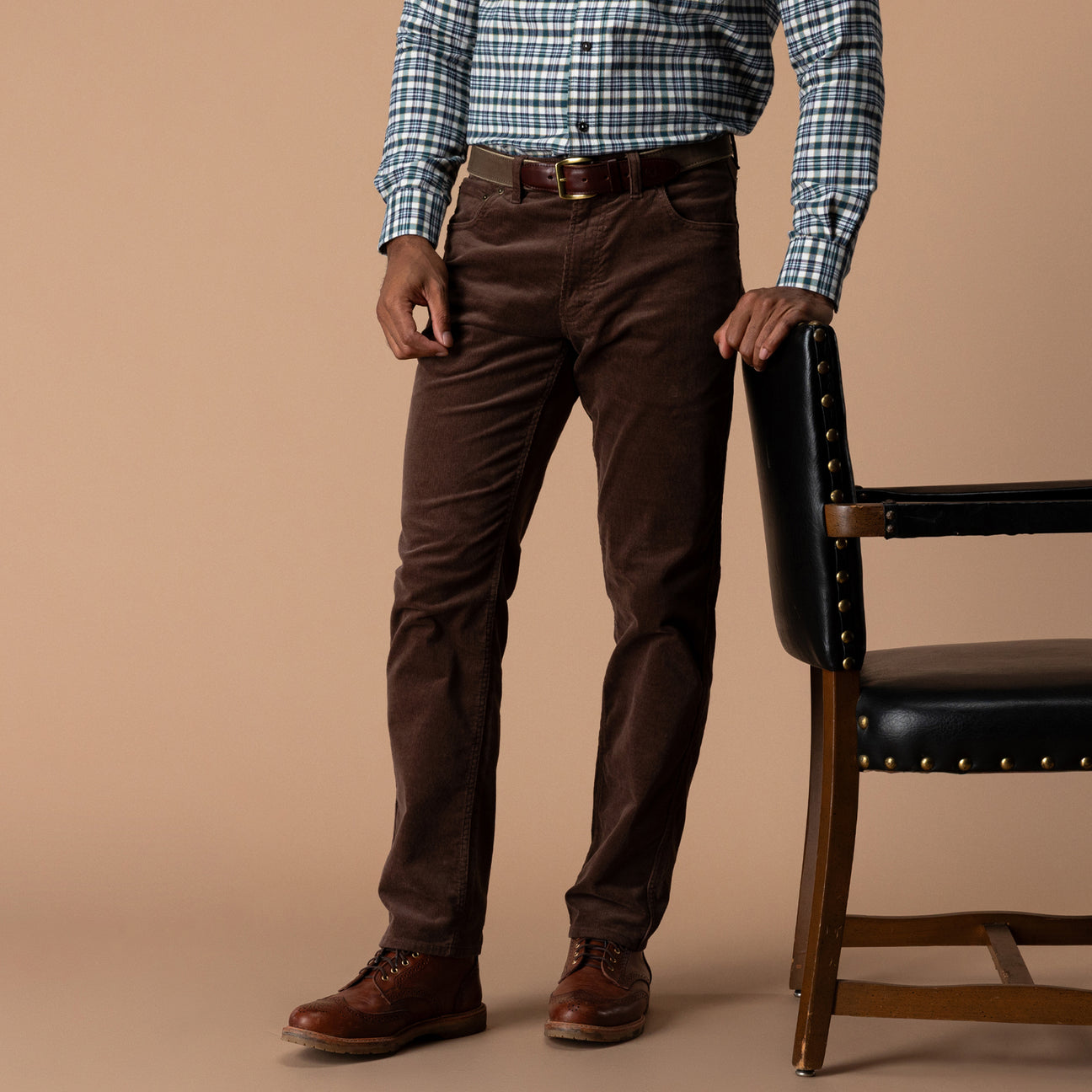 Holston Corduroy Five-Pocket - Espresso Brown