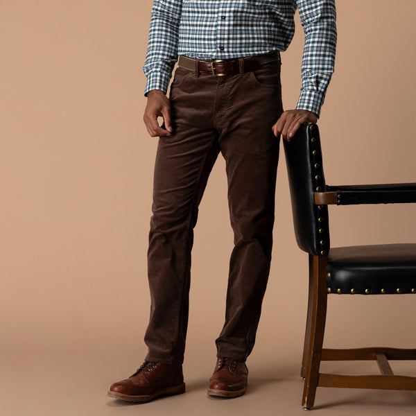 Holston Corduroy Five-Pocket - Espresso Brown