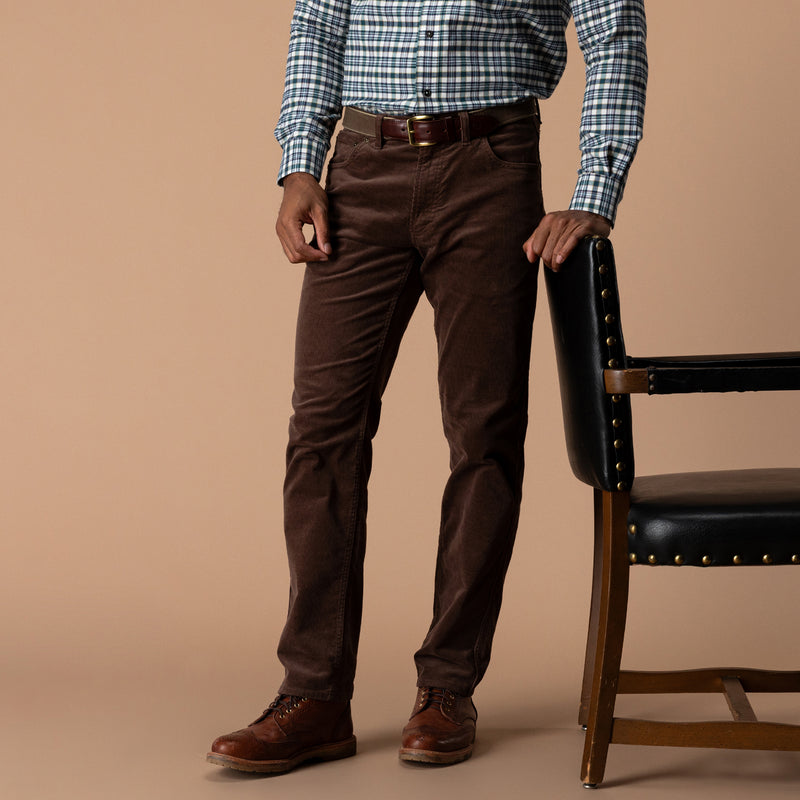 Holston Corduroy Five-Pocket - Espresso Brown