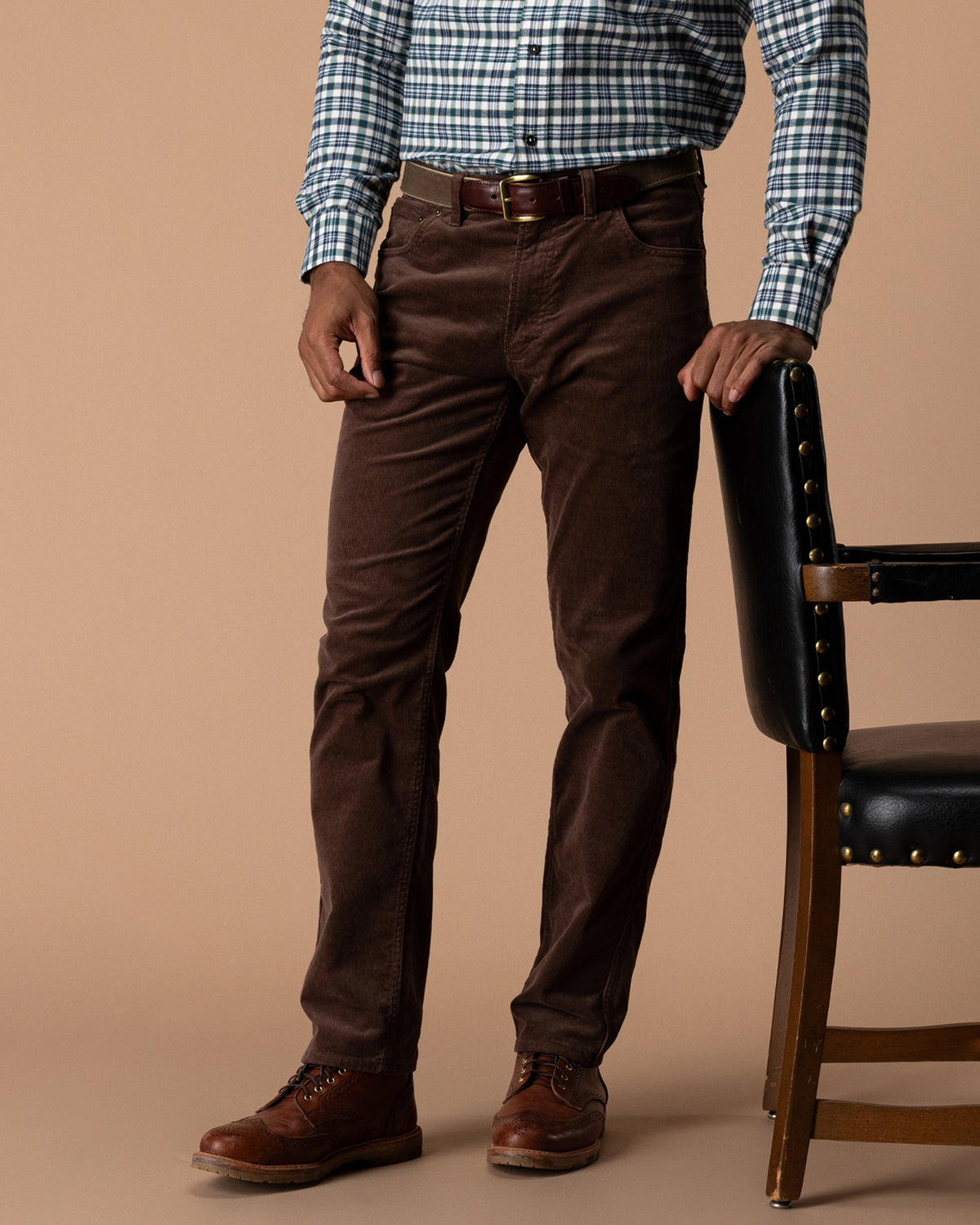 Holston Corduroy Five-Pocket - Espresso Brown