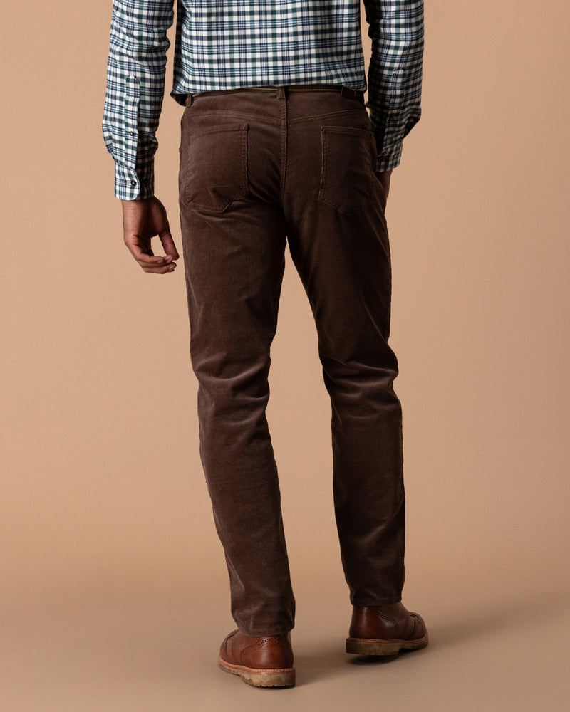 Holston Corduroy Five-Pocket - Espresso Brown