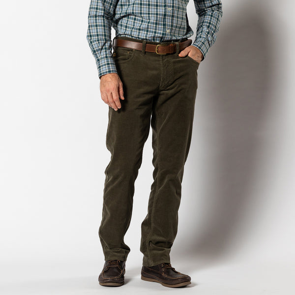 Holston Corduroy Five-Pocket - Olive