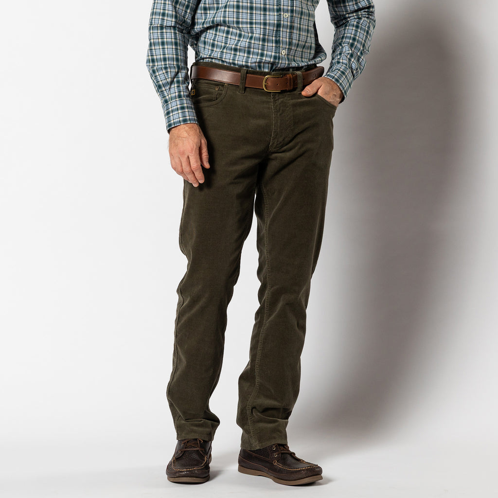 Holston Corduroy Five-Pocket - Olive